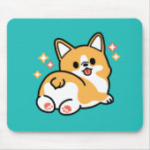 Corgi Hintern und Nickerchen Vibes - Niedlicher Sc Mousepad (Vorne)