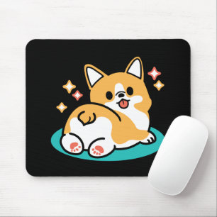 Corgi Hintern und Nickerchen Vibes - Niedlicher Sc Mousepad