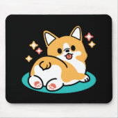 Corgi Hintern und Nickerchen Vibes - Niedlicher Sc Mousepad (Vorne)