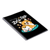 Corgi Hintern und Nickerchen Vibes - Niedlicher Sc Notizblock (Rechte Seite)