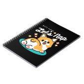 Corgi Hintern und Nickerchen Vibes - Niedlicher Sc Notizblock (Linke Seite)