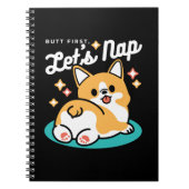 Corgi Hintern und Nickerchen Vibes - Niedlicher Sc Notizblock (Vorderseite)