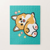 Corgi Hintern und Nickerchen Vibes - Niedlicher Sc Puzzle (Vertikal)