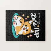 Corgi Hintern und Nickerchen Vibes - Niedlicher Sc Puzzle (Horizontal)