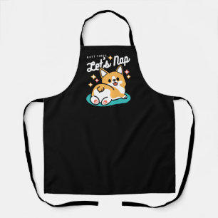 Corgi Hintern und Nickerchen Vibes - Niedlicher Sc Schürze