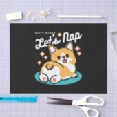 Corgi Hintern und Nickerchen Vibes - Niedlicher Sc Seidenpapier (Handwerk)