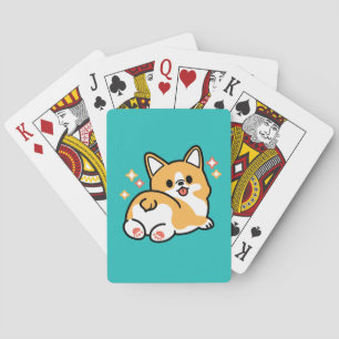 Corgi Hintern und Nickerchen Vibes - Niedlicher Sc Spielkarten