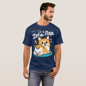 Corgi Hintern und Nickerchen Vibes - Niedlicher Sc T-Shirt (Vorne ganz)