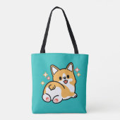 Corgi Hintern und Nickerchen Vibes - Niedlicher Sc Tasche (Rückseite)