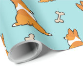 Corgi-Hintern-Verpackungs-Papier Geschenkpapier (Rolleneckpunkt)