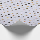 Corgi Hinterns Wrapping Paper Geschenkpapier (Ecke)