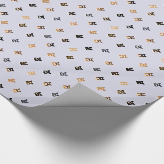 Corgi Hinterns Wrapping Paper Geschenkpapier (Ecke)