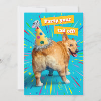 Corgi-Hinterteil-Geburtstagshut