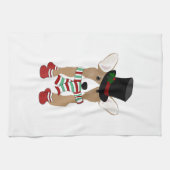 Corgi Holiday Kitchtuch Geschirrtuch (Horizontal)