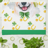 Corgi Holiday Wohngestaltung St Patricks Day Geschirrtuch (Gefaltet)