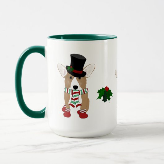 Corgi Holidays Tasse (Links)