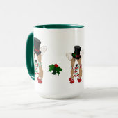 Corgi Holidays Tasse (Vorderseite Links)