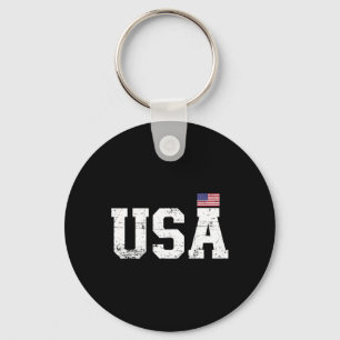 Corgi Hund Amerikanische USA-Flagge 4. Juli Männer Schlüsselanhänger