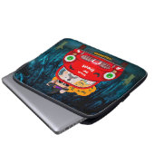 Corgi Hund Autofahren Auto Beängstigend Halloween Laptopschutzhülle (Vorne Knopf)