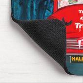 Corgi Hund Autofahren Auto Beängstigend Halloween Mousepad (Ecke)