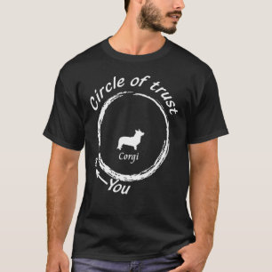 Corgi Hund Corgi Kreis des Vertrauens Design T-Shirt