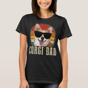 Corgi Hund Corgi Papa Vintage Lustiger Hund T-Shirt