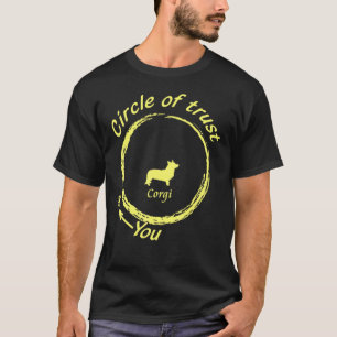 Corgi Hund Corgi Vertrauenskreis Design T-Shirt