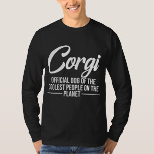 Corgi Hund der Coolststen Menschen - Funny Corgi L T-Shirt