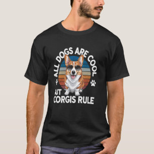 Corgi-Hund-Design Für Männer Frauen Kinder Lustige T-Shirt