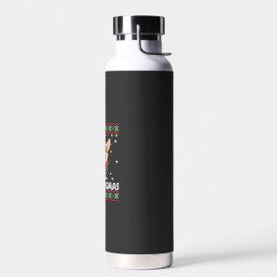 Corgi Hund Frohe Corgmas Santa Corgi hässliches We Trinkflasche