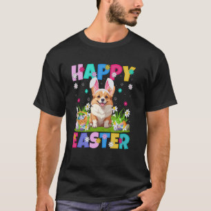 Corgi Hund Frohe Ostereier Jagd Hasen Ohr Corgi Ea T-Shirt