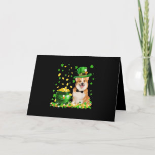 Corgi Hund Frohen St. Patrick's Tag Karte