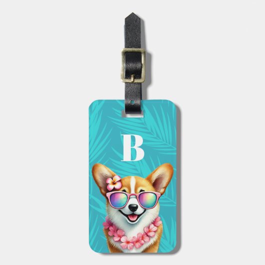 Corgi-Hund-Gepäckanhänger Gepäckanhänger (Vorderseite vertikal)