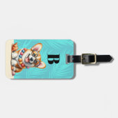 Corgi-Hund-Gepäckanhänger Gepäckanhänger (Vorderseite horizontal)