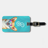 Corgi-Hund-Gepäckanhänger Gepäckanhänger (Vorderseite horizontal)