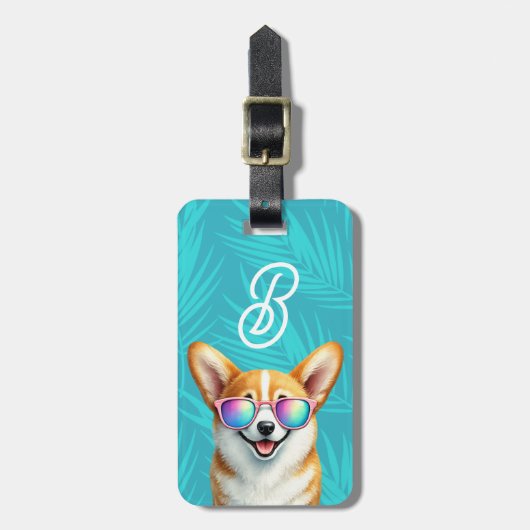 Corgi-Hund-Gepäckanhänger Gepäckanhänger (Vorderseite vertikal)