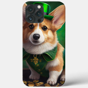 Corgi-Hund im St. Patrick's Day-Kleid Case-Mate iPhone Hülle