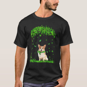 Corgi Hund Irisches Grünes Kleeblatt C St. Patrick T-Shirt
