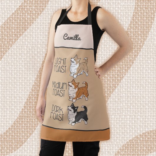 Corgi Hund & Kaffee Schürze