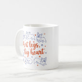 Corgi-Hund Kaffeetasse (Vorderseite Links)