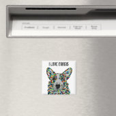 Corgi-Hund-Kunstmagnet Magnet (In Situ (Geschirrspüler))