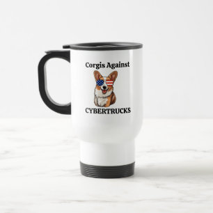 Corgi Hund Mama Papa Feministin Freund Kollege Kaf Reisebecher