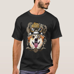 Corgi Hund mittelalterliche viktorianische Gotik S T-Shirt