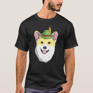 Corgi-Hund Oktoberfest deutscher bayerischer alpen T-Shirt