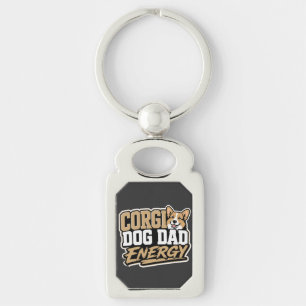Corgi Hund Papa Energy Schlüsselanhänger