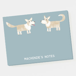 Corgi Hund Personalisiert Post-it Klebezettel