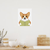 Corgi-Hund personalisierter Druck Poster (Küche)