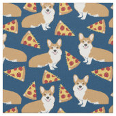 Corgi-Hund-Pizzapult Stoff (Nahaufnahme)