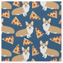 Corgi-Hund-Pizzapult Stoff
