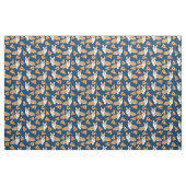 Corgi-Hund-Pizzapult Stoff (Fat Quarter (45,7 x 55,9 cm))